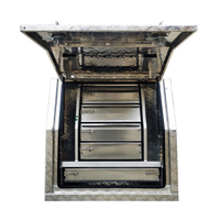 Buy 900x600x850mm Checker Plate Full Door Aluminium Toolbox With
