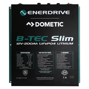 B-TEC 12V 200Ah Slimline Lithium Battery