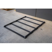 Black Low Profile Aluminium Full Roof Rack 1.6m x 1.45m with Unistruts