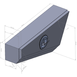 870mm Double Tapered Ute Under Tray Tool Box