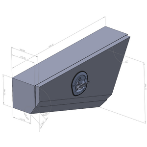 850mm Double Tapered Ute Under Tray Tool Box