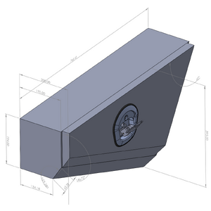 770mm Double Tapered Ute Under Tray Tool Box