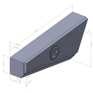 1070mm Double Tapered Ute Under Tray Tool Box