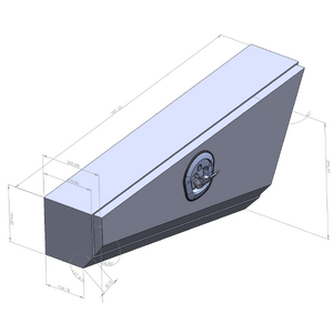 1000mm Double Tapered Ute Under Tray Tool Box