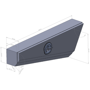 1210mm Double Tapered Ute Under Tray Tool Box