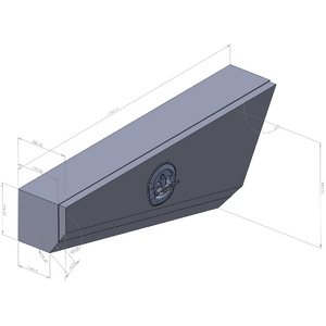 1100mm Double Tapered Ute Under Tray Tool Box