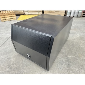 700mm Black Flat Plate Aluminium Ute Canopy