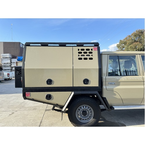 Toyota LC79 Ute Tray and Canopy Package S3 - ezToolbox Aluminium Ute Trays, Aluminium Canopies and Alloy Toolboxes