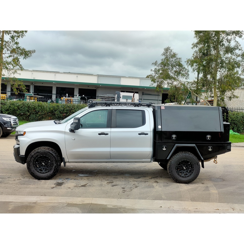 Silverado 1500 Ute Tray and Canopy Package 2 - ezToolbox Aluminium Ute Trays, Aluminium Canopies and Alloy Toolboxes