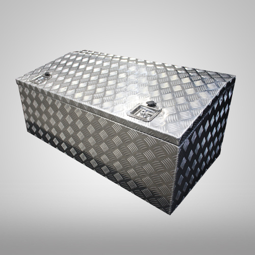 1500x600x500mm Checker Plate Chest Top Open Aluminium Tool Box  - ezToolbox Aluminium Ute Trays, Aluminium Canopies and Alloy Toolboxes