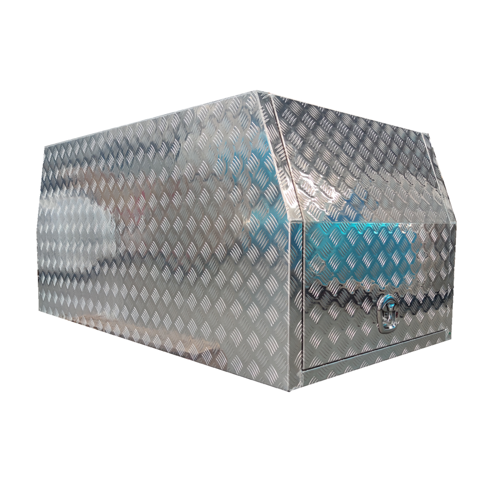 700mm Checker Plate Aluminium Canopy - ezToolbox Aluminium Ute Trays, Aluminium Canopies and Alloy Toolboxes