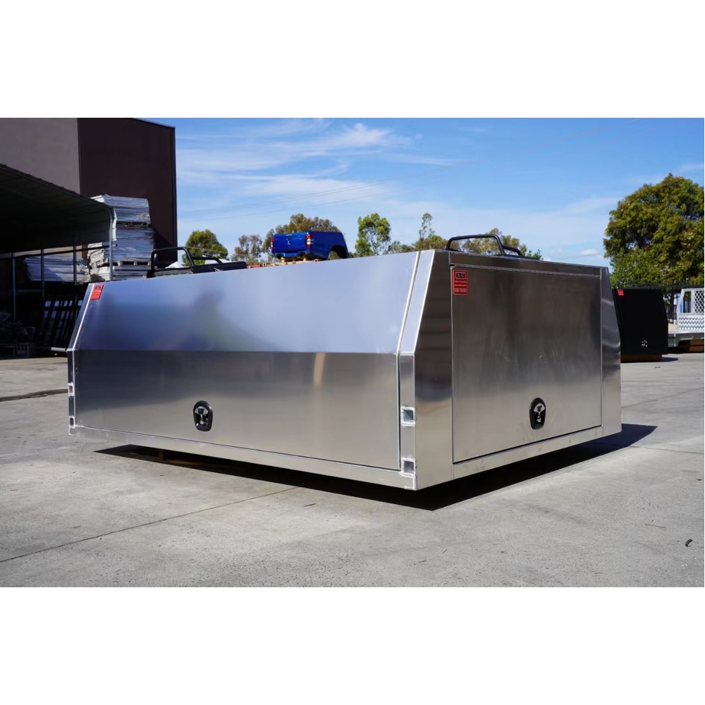 2400mm 3 Doors Jack Off Flat Ute Canopy - ezToolbox Aluminium Ute Trays, Aluminium Canopies and Alloy Toolboxes