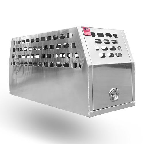 600mm Flat Plate Aluminium Full Dog Box - ezToolbox Aluminium Ute Trays, Aluminium Canopies and Alloy Toolboxes